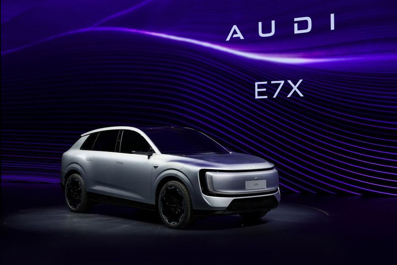 Der AUDI E7X ist ein vollelektrisches SUV der China-exklusiven Marke, entwickelt mit SAIC. Die technische Basis ist die „Advanced Digitized Platform“. (Bild: Volkswagen)