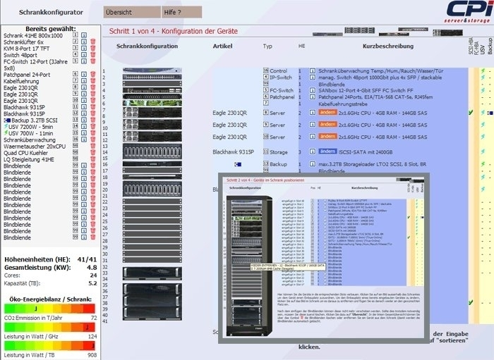 CPI hilft bei der Konfiguration des optimalen Server-Racks