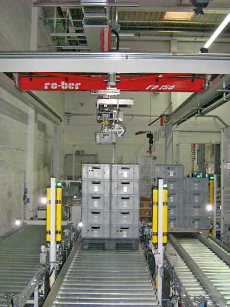 Automatische Palettiersysteme können auch bei geringeren Durchsätzen Vorteile bieten. (Ro-Ber)