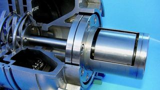 Dank spezieller Pumpenhydraulik und Schaufelgeometrie kann die Mehrphasenpumpe Flüssigkeits/Gas-Gemische mit hohen Gasanteilen fördern.  (Bild: Edur-Pumpenfabrik)