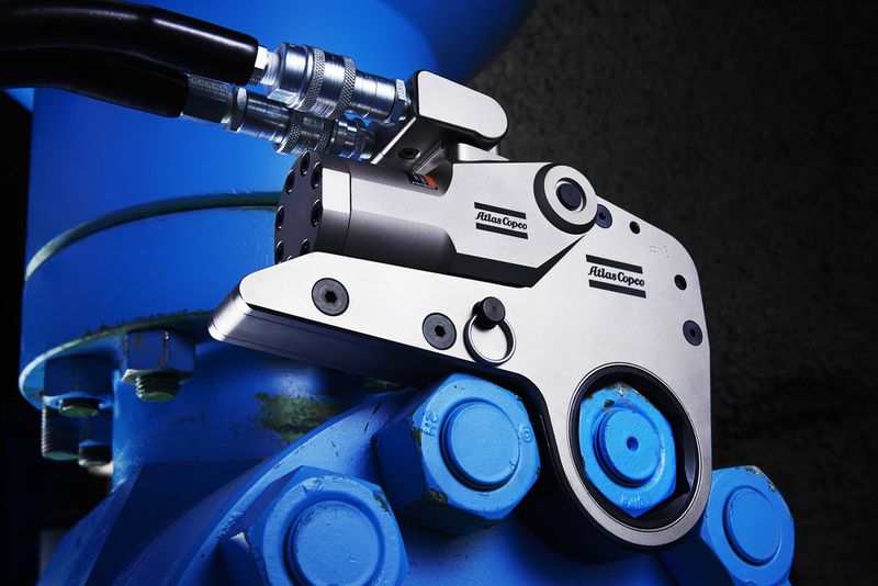 Die Hydraulikschrauber der RTX-Reihe eignen sich für Flanschverschraubungen mit Drehmomenten bis 70.000 Newtonmetern. (Bild: Atlas Copco)