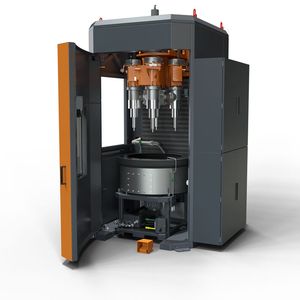 Multi-Surf-Finisher erlauben eine vollautomatische und hochintensive Bearbeitung auch an kritischen Stellen wie den Gelenkboxen. (Bild:  Rösler Oberflächentechnik GmbH)