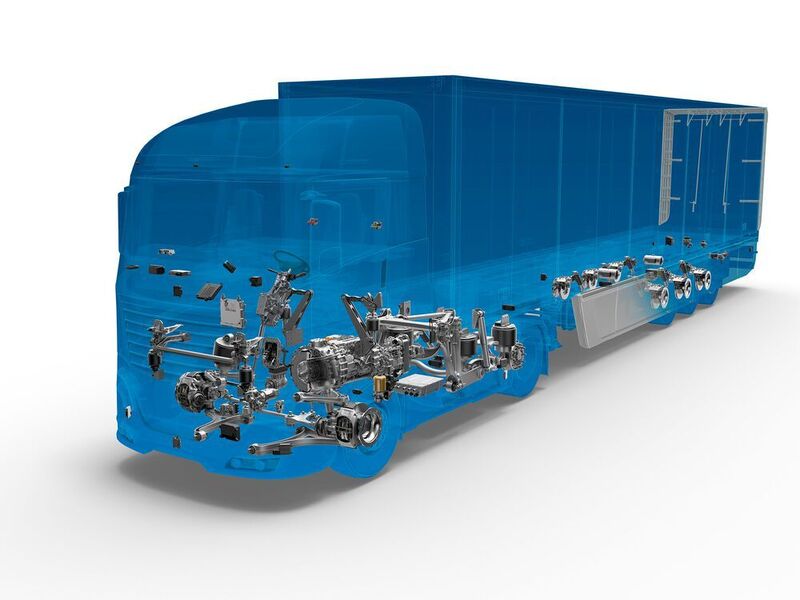 Mit der neuen Division Commercial Vehicle Solutions will ZF die führende Position bei Technologien zur Elektromobilität, dem autonomen Fahren und Digitalisierung ausbauen. (ZF)