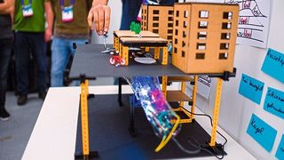 „Einfach mal machen“ lautet das Motto beim Fast Track Innovating Camp. (Ludmilla Parsyak/Fraunhofer-IAO)