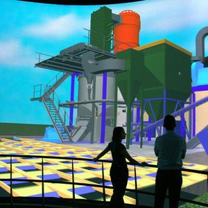 Virtuelles Kraftwerk:  Für die Betreiber von elektrischen Netzen und Energiewandlungsanlagen ist es enorm wichtig, das Zusammenspiel von »Embedded Systems« schnell und zuverlässig zu beurteilen. Virtuelle Technologien sollen es ermöglichen, Informationen zu visualisieren, um ihre Anlagen umfassend überwachen, Fehler rechtzeitig erkennen und gegebenenfalls notwendige Instandhaltungsmaßnahmen einleiten zu können.  Bild: Dirk Mahler / Fraunhofer IFF