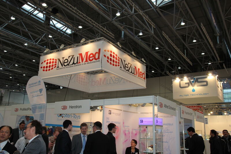 Natürlich ist auch NeZuMed, das Netzwerk für innovative Zulieferer in der Medizintechnik, auf der Compamed vertreten. (Bild: Finus)
