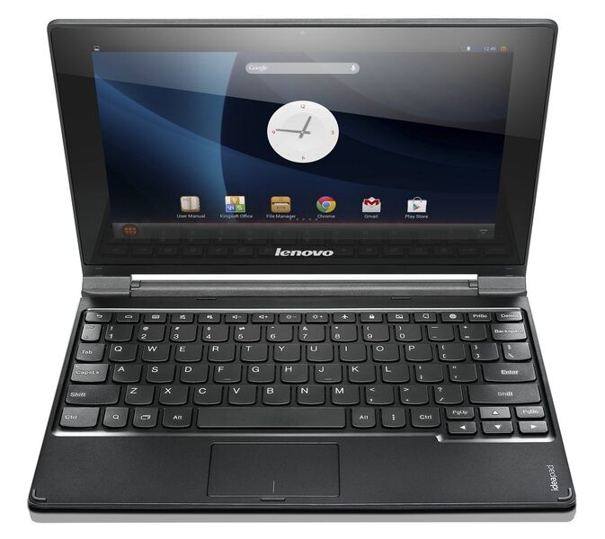 Im Notebook-Modus ist das A10 ein ganz normales Chromebook. (Bild: Lenovo)