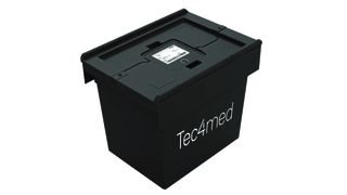 Abb.2: Smarthub-Gateway-Datenlogger können zusätzlich auf Box-Ebene als Schloss und digi­tales Siegel eingesetzt werden. (Bild: Tec4med)