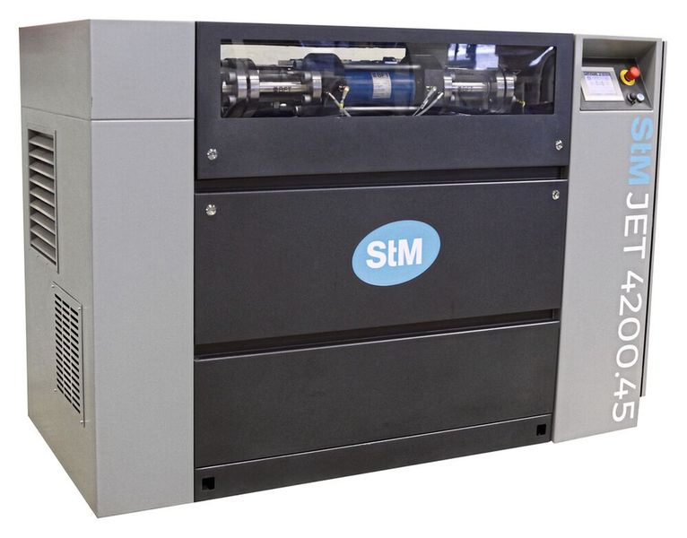 Nachrüsten: Aktuelle Hochdruckpumpen lassen sich mit bewährten Wasserstrahlanlagen kombinieren.  (Bild: STM)