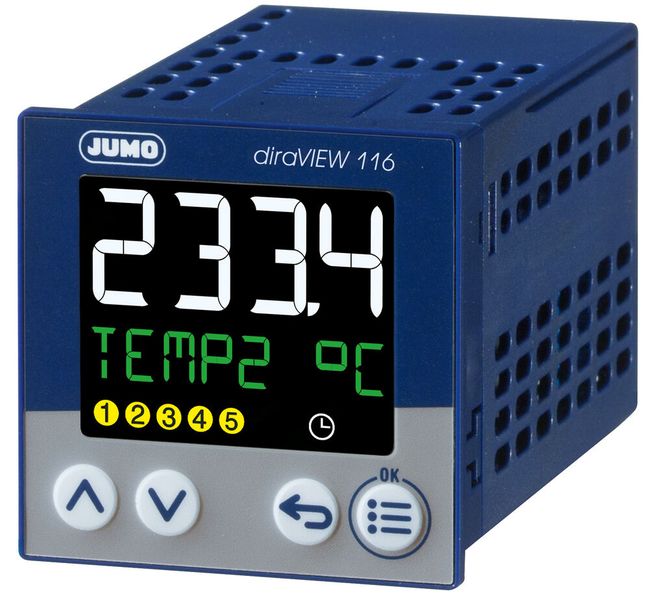 Das digitale Anzeigeinstrument Jumo Diraview meldet Störungen direkt am Tank. (Bild: Jumo)