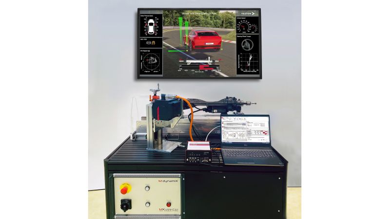 Lenkungs-HIL von Vector und MdynamiX Bildrechte: Vector Informatik(Bild:  Vector Informatik GmbH)
