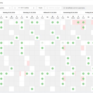Individuelle Zuweisung qualifizierter Mitarbeiter zu einzelnen Ressourcen im Personalplanungs-Dashboard von Ganttplan. (Bild: Dualis)