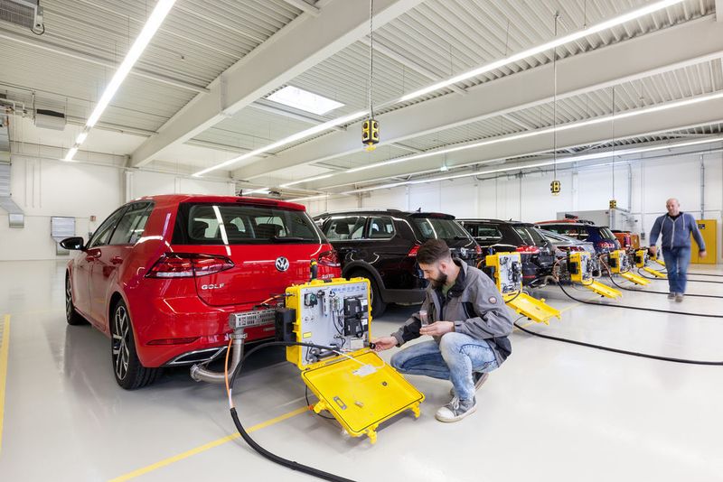 Das Flottenziel von gemittelt 95 Gramm CO2 pro Kilometer (aktuell rund 130 g CO2/km) steht weiterhin. Seit 2021 werden die Flottenziele vollständig im WLTP überprüft. (Volkswagen)