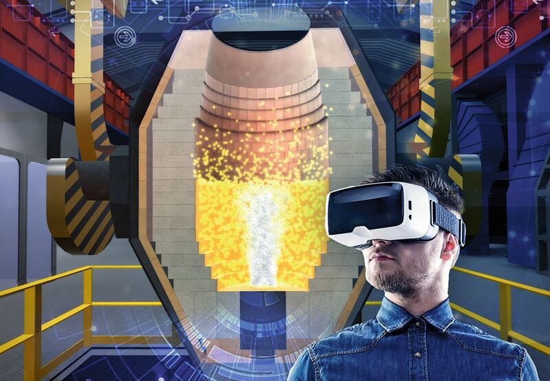 Ein Konverter für Feuerfestanwendungen: Virtual Reality bietet eine optimale Möglichkeit, davon einen realitätsnahen Eindruck zu bekommen. (Cideon Software & Services)