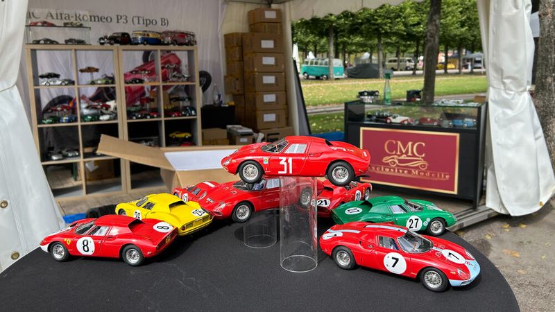 Seit Jahren ein Aussteller in Schwetzingen: Modellbauer CMC mit handgefertigten Modellen, hauptsächlich im Maßstab 1:18. (Bild: Peter Diehl)