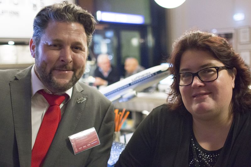 Distribution und Marketing: Tanja Link von Acondistec mit Marco Widmann (Artec) (Artec IT Solutions)