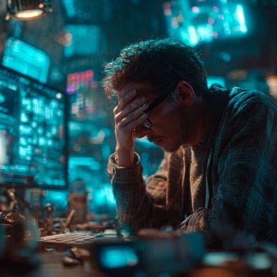 SolarWinds-Report zeigt steigende Belastung für DBAs: viel Reaktivarbeit, Warnmüdigkeit und wachsende Komplexität in Datenlandschaften. (Bild: Midjourney / KI-generiert)