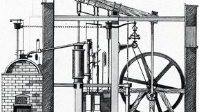 Funktionstüchtige und effiziente Dampfmaschine von James Watt. (Bild: ©Juulijs - stock.adobe.com)