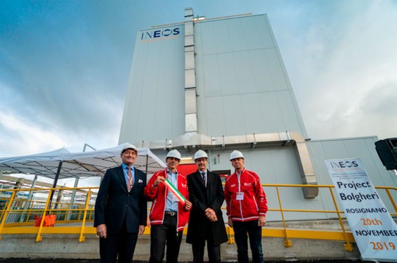 The plant supports a more sustainable and circular approach to polymer production, saving CO2 as well as directing plastic waste from landfill back into valuable polymer products. (Ineos )