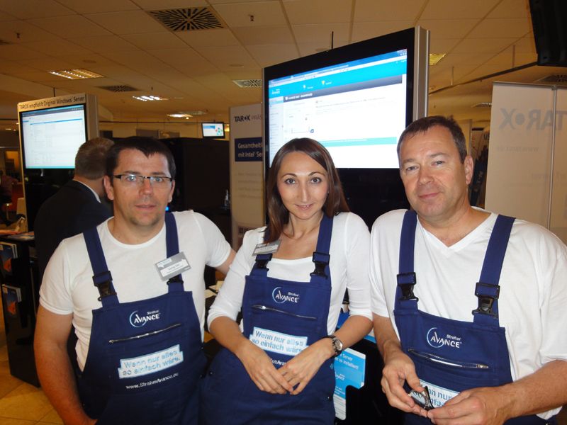 (v.l.) das Motto von Georg Dier, Zehra Balkic und Robert Su: Wenn nur alles so einfach wäre... mit Stratus ja. (Archiv: Vogel Business Media)