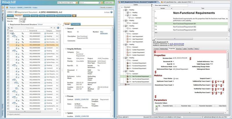 Neu: Anforderungsmanagement in Integrity kann mit Windchill synchronisiert werden. (Bild: PTC)