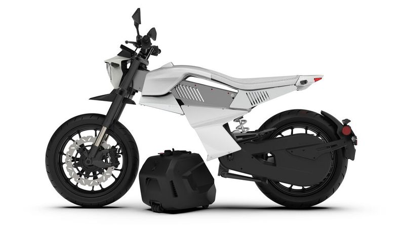 Man kann das E-Motorrad also beispielsweise im Haus aufladen. (Bild: Ryvid)