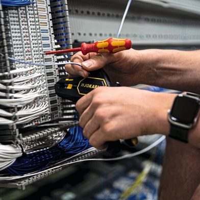 In der Schaltschrankmontage werden die einzelnen Komponenten sorgfältig und präzise verdrahtet. (Bild: Lapp)