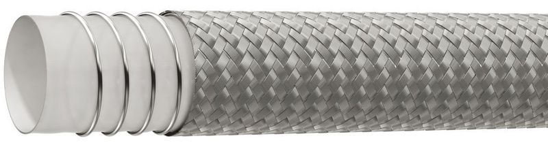 PTFE-Glattschlauch in Kombination mit einer Edelstahlspirale (Archiv: Vogel Business Media)
