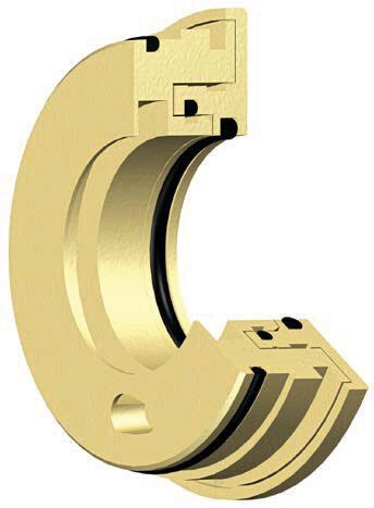 Die patentierten Labyrinthdichtungen von Inpro/Seal sind verschleißfrei und sowohl im statischen als auch im dynamischen Betriebszustand nach der Schutzklasse IP66 zu 100 Prozent fremdkörper- sowie wasserdicht.(Bild:  KTN Kugellagertechnik Neely)