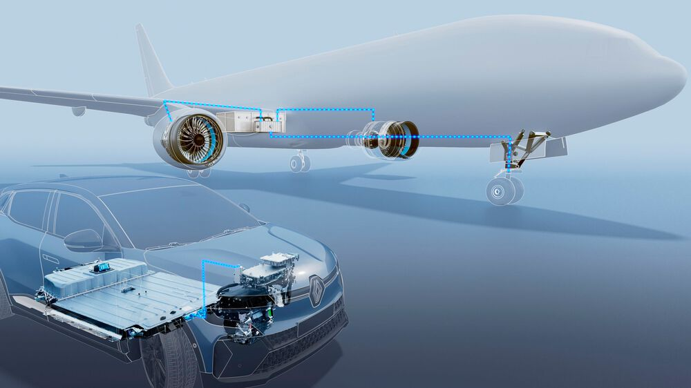 Airbus und Renault entwickeln Batterien für HybridFlugzeuge