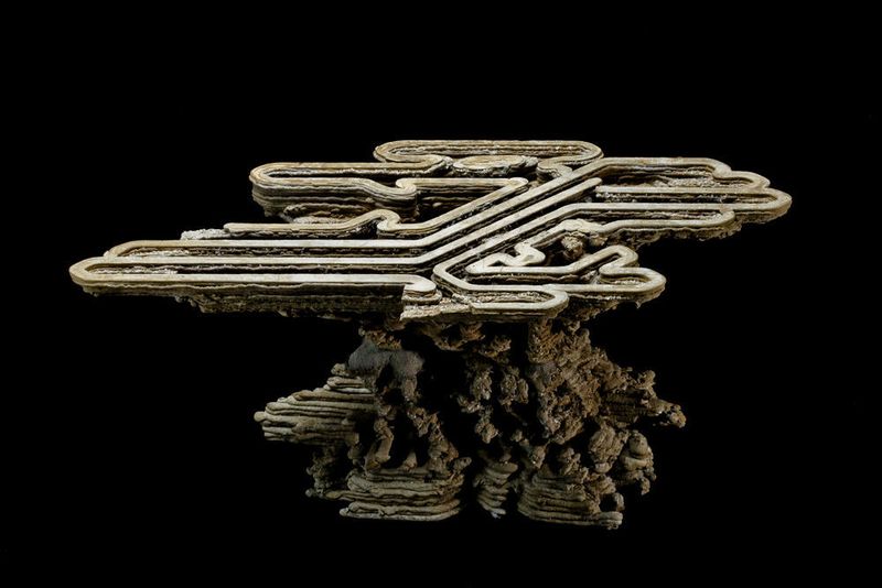 ... „Fossilized“, Team Amalgamma Francesca Camillleri, Nadia Doukhi, Alvaro Rodriquez Lopez, Roman Strukov, Bartlett School of Architecture (UK), ... (Messe Erfurt/Marco Wicher)