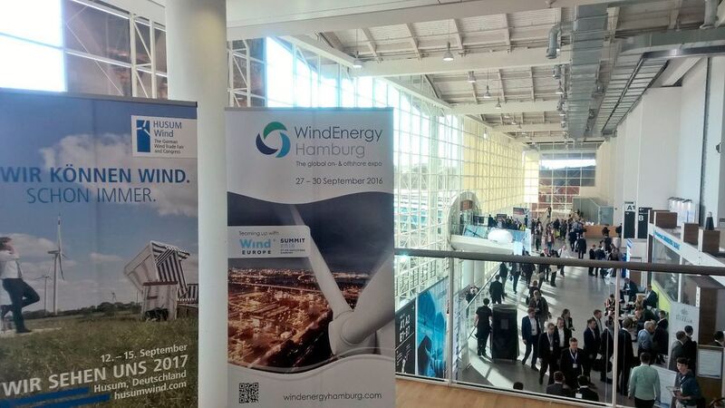 Die Leitmesse der Windindustrie: Wind Energy 2016 in Hamburg. (Siegl/konstruktionspraxis)