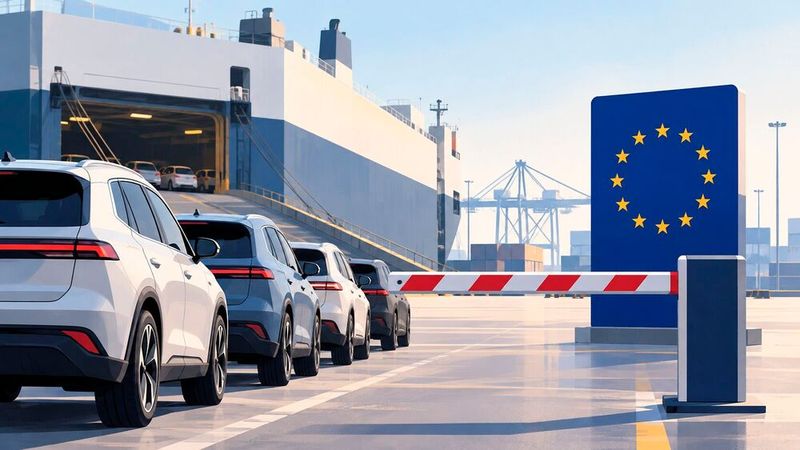 Illustration: Die EU plant, die Einfuhr von Hybridfahrzeugen zu begrenzen. Für chinesische Hersteller könnte dadurch die Produktion in Europa attraktiver werden.(Bild:  Dall-E / KI-generiert)