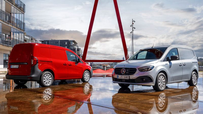 Mit seinem 90 kW/122 PS starken E-Antrieb ist der Mini-Transporter nicht übermäßig motorisiert. (Bild: ©Mercedes-Benz AG)