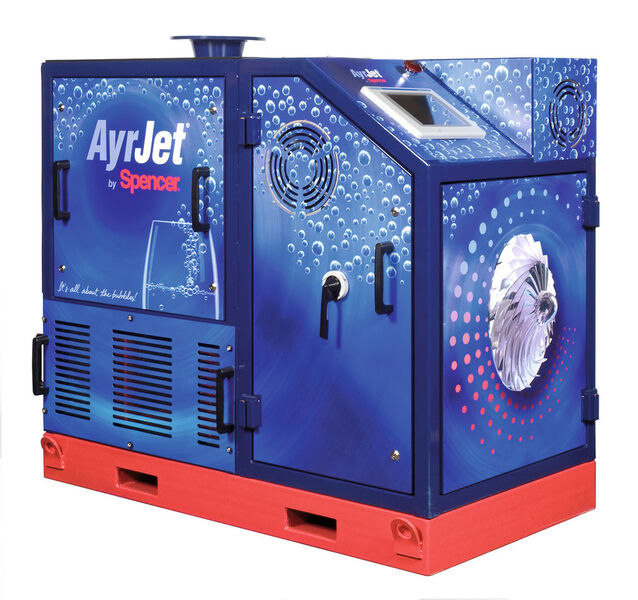 AyrJet Series 100, ein von der Spencer Turbine Company gefertigtes Kompaktgebläse (Bild: Spencer Turbine Company)