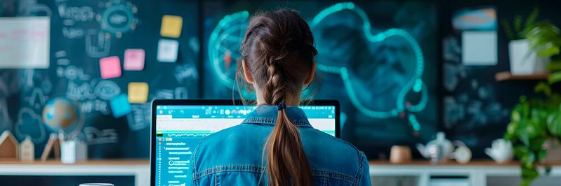 Ein interaktives und mit KI ausgestattete Klassenzimmer – mit dem digitalen Fortschritt eröffnen sich allerlei Möglichkeiten, für das Bildungssystem Kompetenzen und Wissen zu fördern.(© Zaleman – stock.adobe.com)