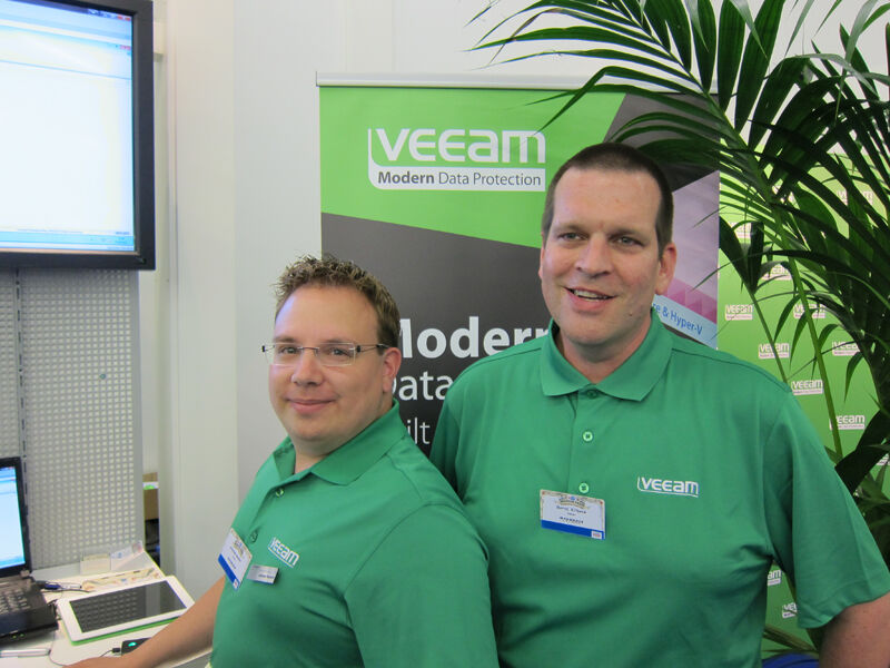 Andreas Neufert (l.) und Bernd Erlbeck, Veeam (IT-BUSINESS)