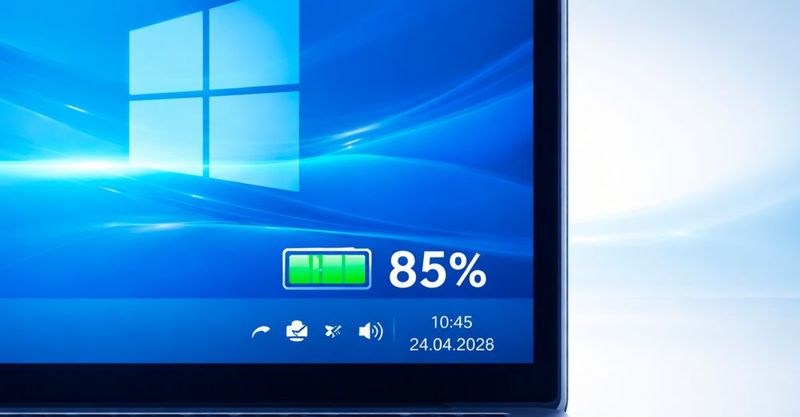 Der Ladezustand, etwa von Laptops, erscheint nicht mehr nur beim Mouseover, sondern permanent im Infobereich der Task-Leiste. (Bild:  Thomas Joos)
