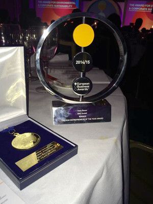 European Business Award:  ‘RSM Entrepreneur of the Year’ ging2015 an BMZ-Gründer Sven Bauer (Bild: RSM Deutschland)