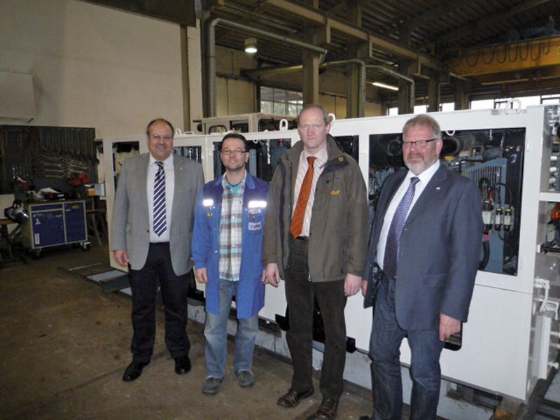 Von links nach rechts: Volker Mühlstein. Olaf Raffetseder, Heinz Seedorf, Klaus Falk (Bild: Höltkemeier)