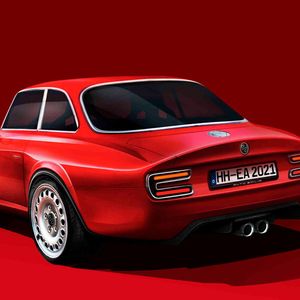 Die Restomod-Variante der schönen Bertone-Giulia wird auf 19-Zoll-Rädern stehen.(Bild:  Emilia Auto)