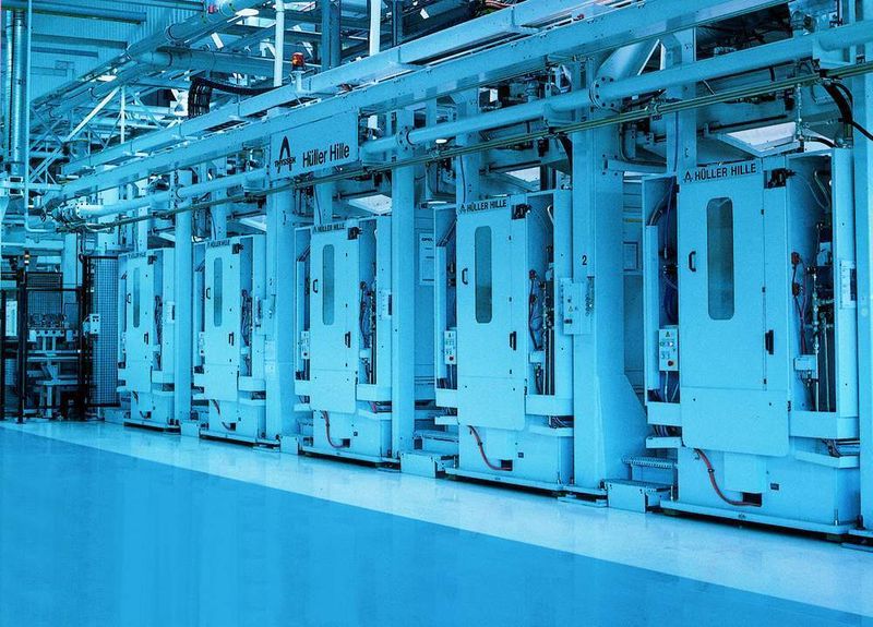 Bild 1: In den 100 Bearbeitungszentren einer Zylinderkopfproduktion kommen Rexroth-Steuerungen zum Einsatz. (Archiv: Vogel Business Media)
