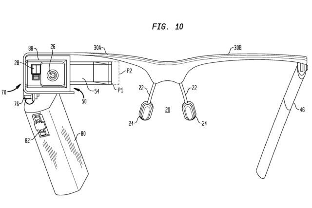 So sieht Google Glass in einer Patentanmeldung aus (Google)