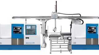 High-Tech aus Neumünster: Drehzentren Alpha Turn 325 mit Automatisierung. (Bild: Kaast)