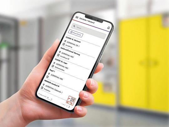 Bestandsmanagement und Lagerortverwaltung im Labor soll per App leicht von der Hand gehen.(Bild:  Düperthal Connect)