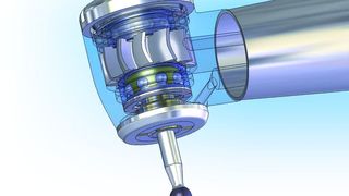 ? Dentalturbinenkopf mit
 Rotor, Rotorwelle, Kugellagern und Bohrwerkzeug - die 
Anwendung stellt extreme 
Anforderungen auch an das Lager. (Archiv: Vogel Business Media)