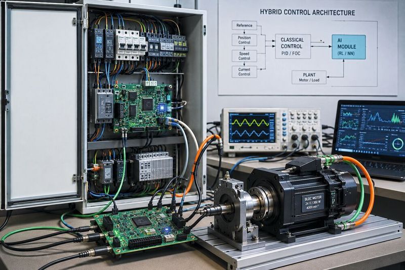 Das Testszenario am Beispiel eines Stellantriebsaktuators sollte zeigen, wie KI und Reinforcement Learning die Motorregelung auf Embedded Controllern unterstützen kann. (Bild: Burger Engineering)