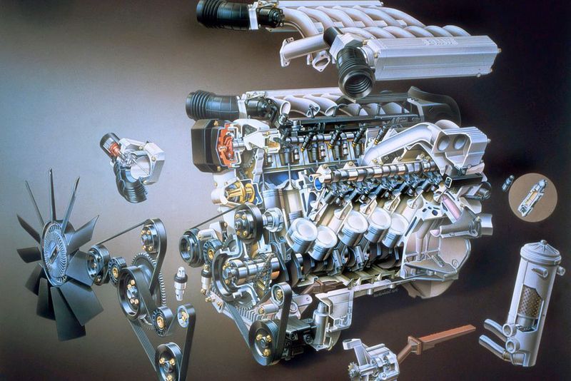 Der Zwölfzylinder des 750i war dabei nicht nur ein Prestigeobjekt ... (BMW)
