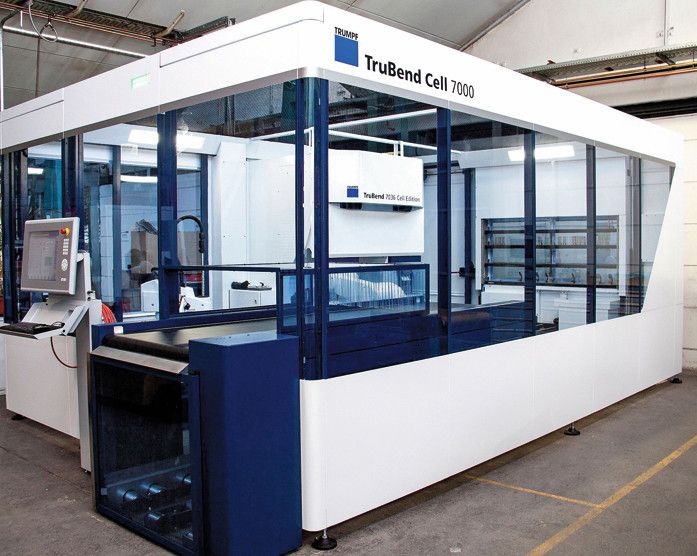 Eine weitere Neuinvestition bei BVS ist eine High-Speed-Biegezelle Trumpf TruBend Cell 7000. Damit werden Kleinteile automatisch gebogen. (Bild: BVS)