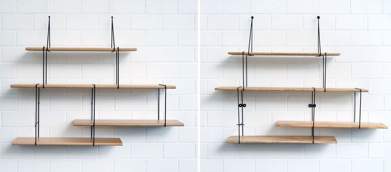 Hätten Sie es erkannt? Ein deutscher Möbelfilialist hat Design, Konzept und Proportionen dieses modularen Wandregals einfach kopiert. Auf der linken Seite befindet sich das Original von Studio Hausen. Beim Plagiat wird laut der Jury tropisches Mangoholz niederer Qualität verwendet, die Bügel seien verzogen. Der Möbelfilialist hat sich unterdessen einsichtig gezeigt, hat den Verkauf gestoppt, Restbestände vernichtet und Umsatzzahlen genannt. Dennoch wurde die dreiste Fälschung von der Jury mit dem 1. Preis ausgezeichnet. (Bild: Plagiarius)